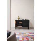 Jotex Crni ormarić u dekoru jasena s kliznim vratima 124x80x45 cm Sion – | shoptok.hr