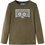  Dječja majica dugih rukava kaki prošarana 104 | shoptok.hr