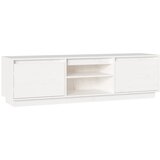 Maison Chic TV omarica - TV stojalo - Televizijska omarica bela 140x35x40 cm trdna borovina, (21700613) Cene