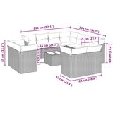  12-dijelni set vrtnih sofa poliratan s jastucima svijetlosivi | shoptok.hr
