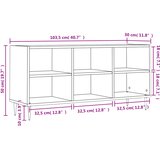 TV ormarić boja hrasta 103,5 x 30 x 50 cm konstruirano drvo | shoptok.hr