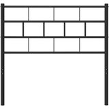  Kovinsko posteljno vzglavje črno 80 cm, (20952793) | Shoptok.si