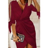 Fenzy Elegantna Mini Haljina S Detaljima Perli Candys, Bordo cijene