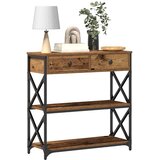  Konzolna stolica s ladicama Staro drvo 75 x 28 x 75 cm | Eponuda.com