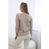 Kesi Women's blouse with a boat neckline beige | shoptok.hr