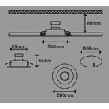 BRILONER 7221-032 - SET 3x LED kupatilsko svetlo 1xGU10/3W/230V mat hrom | Eponuda.com