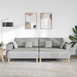 SOFA 3 pcs Oblačnosiva 250 x 188 x 76 cm tkanina | shoptok.hr