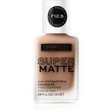 Revolution Relove Super Matte Foundation dolgoobstojni matirajoči tekoči puder odtenek F12.5 24 ml Cene