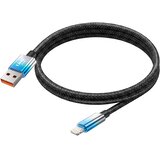 LINQ Lightning v USB Kabel za Polnjenje 15W z LED Zaslonom 1.2m, Modra, (5000276648) | Shoptok.si