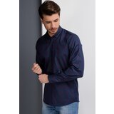 Dewberry G650 MEN'S SHIRT-NAVY-BURGUNDY | Shoptok.si