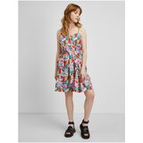 Only Red-blue floral dress Charlot - Women Cene