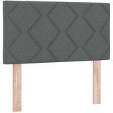  Boxspring krevet s madracem Tamnosiva 90 x 190 cm Tkanina - Tamnosiva 90 x 190 cm Dizajn s rombovima | shoptok.hr