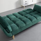 Bessagi Home Zofa S Posteljno Funkcijo Cora, Zelena, Žamet | Shoptok.si