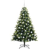  Umjetno savitljivo božićno drvce s 300 LED dioda Zelena 180 cm | shoptok.hr