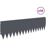  Ograda oko Travnjaka 10 pcs 103 x 30 cm Čelik Antracit | shoptok.hr