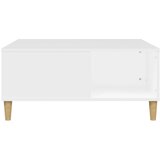  Stolić za kavu bijeli 80 x 80 x 36,5 cm od konstruiranog drva | shoptok.hr