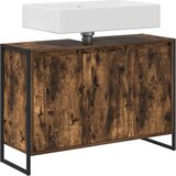 Kopalni&amp;scaron;ka omarica Dimni hrast 90 x 30 x 60 cm Konstruiran les, (5000092655) Slike