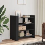 vidaXL Komoda črna 73,5x35x75 cm inženirski les Cene