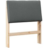  Tapecirani uzglavlje Tamno siva 80 cm Čvrsto borovo drvo | shoptok.hr