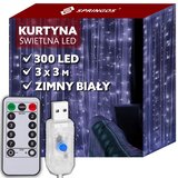  LED zavjesa sa 300 lampica, hladno bijela | shoptok.hr