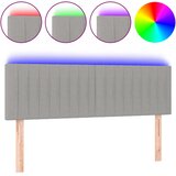  LED uzglavlje svjetlosivo 144 x 5 x 78/88 cm od tkanine | shoptok.hr