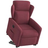  Naslonjač na podizanje od tkanine crvena boja vina | shoptok.hr