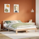 vidaXL Okvir kreveta bez madraca 140 x 190 cm od masivne borovine Cijene