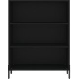 Ormarić s policama crni 69,5 x 32,5 x 90 cm konstruirano drvo | shoptok.hr