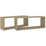 vidaXL Stenske police kockaste 2 kosa sonoma hrast 60x15x23 cm, (20620616) | Shoptok.si