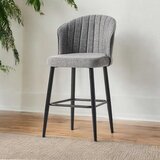 Hanah home set barskih stolica Rubi, 4 komada, Sivo-crni | ePonuda.com