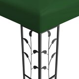 Gazebo 3 x 3 x 2,68 m Zelena Poliester i čelik | shoptok.hr