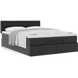  Otomanski krevet s madracem crni 140x190 cm umjetna koža | shoptok.hr
