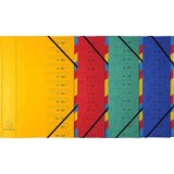 Exacompta Kartotečna mapa DIN A4, karton, 7 predelkov, sortirano, (21652617) | Shoptok.si