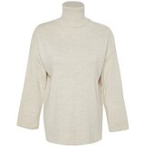 Trendyol Stone Wide fit Basic Oversized Knitwear Sweater Cene