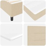 Box Postelja z vzmetnico Krem 160x200 cm Tkanina, (22052481) | Shoptok.si