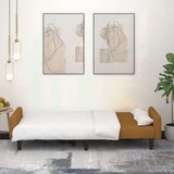  The Living Store Kavč dvosed z ležiščem rjav žamet - Raztegljiv Kavč, (21494971) | Shoptok.si