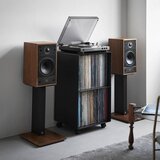 YAMAZAKI Crni metalni regal na kotačima 40x73x38 cm Tower – | shoptok.hr