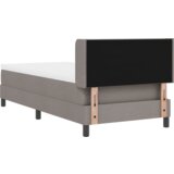 Box Postelja z vzmetnico z vzmetnico Taupe 200 x 100 cm Poliester, (5000128526) | Shoptok.si