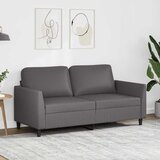  Dvosjed od tkanine siva 140 cm od umjetne kože | shoptok.hr