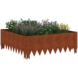  Ograda oko Travnjaka 60 x 60 x 20 cm Čelik Rđa | shoptok.hr