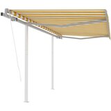  Automatska tenda na uvlačenje 3 5 x 2 5 m žuto-bijela | shoptok.hr