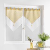 Douceur d intérieur Rumene/bele prosojne zavese v kompletu 2 ks 60x90 cm Duetto – | Shoptok.si