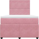 Box spring krevet s madracem ružičasti 120 x 200 cm baršunasti | shoptok.hr