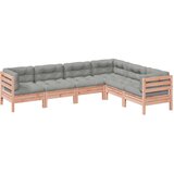vidaXL 6-dijelni set vrtnih sofa od duglazije i jelovine s jastucima | shoptok.hr