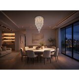  LED kristalno plafonsko svetlo MAJURO LED/30W/230V Ø 40 cm sjajni hrom + daljinski upravljač | Eponuda.com