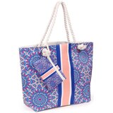  Torba za plažu s mandala uzorkom, plava, 37 x 53 x 15 cm | shoptok.hr