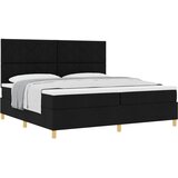 s opruga kutije s madracem Crna 200 x 200 cm tkanina | shoptok.hr