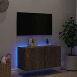  Zidni TV ormarić s LED svjetlima boja hrasta 80x35x41 cm | shoptok.hr