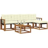  Set vanjskih sofa 6 kom. Prirodna i krem | shoptok.hr