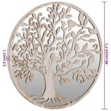 vidaXL Ogledalo boja pijeska 40 x 2,5 cm željezno okruglo unutarnje | shoptok.hr